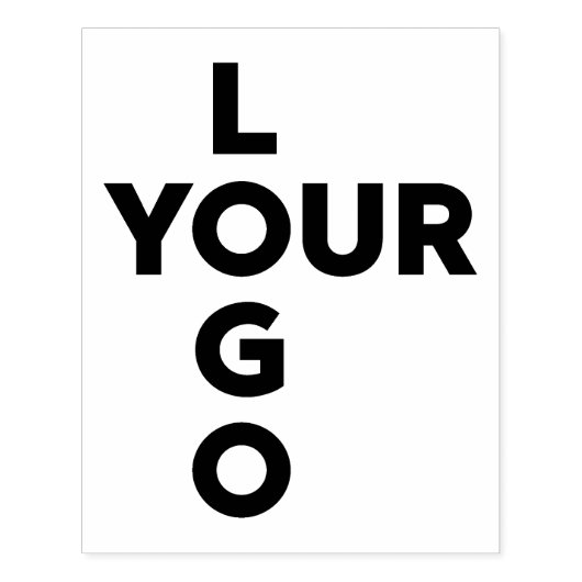 Tampons Encreurs Logo d'entreprise verticale sur mesure (Impression)