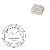 Tampons Encreurs Logo du cercle de toit d'architecte (Tamponné)