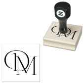 Tampons Encreurs Logo du Mariage Santos | Mariage de monogramme (Tamponné)