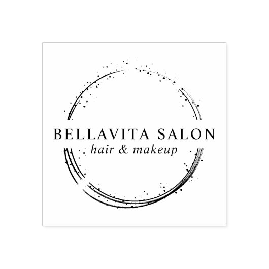 Tampons Encreurs Logo du salon du cercle Abstrait (Impression)