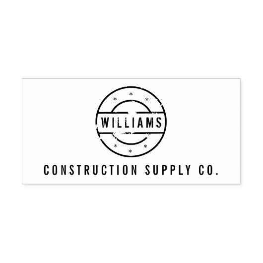 Tampons Encreurs Logo estampé rustique Personnalisé (Impression)