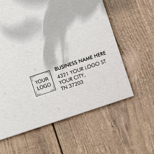 TAMPONS ENCREURS LOGO ET ADRESSE D'ENTREPRISE