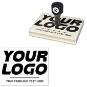 Tampons Encreurs Logo et Texte Grand Format Personnalisés pour Entr (Tamponné)