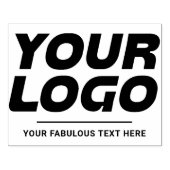 Tampons Encreurs Logo et texte personnalisé Grand Timbre en caoutch (Impression)