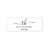 Tampons Encreurs Logo Monogramme de calligraphie simple (Impression)