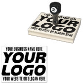 Tampons Encreurs Logo, Nom, Site Web, Slogan (Tamponné)