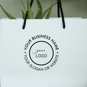 Tampons Encreurs Logo personnalisé de slogan de société ronde grand