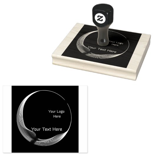 Tampons Encreurs Logo Personnalisé Image Texte Bois Art Caoutchouc  (Tamponné)