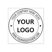Tampons Encreurs Logo Personnalisé Texte Du Texte Du Timbre Rond En (Impression)