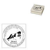 Tampons Encreurs Logo représentant le cheval de course (Tamponné)