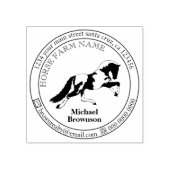 Tampons Encreurs Logo représentant le cheval de course (Impression)