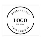 Tampons Encreurs Logo simple Black Custom Business (Impression)