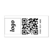 Tampons Encreurs Logo simple Code QR Texte commercial promotionnel (Impression)