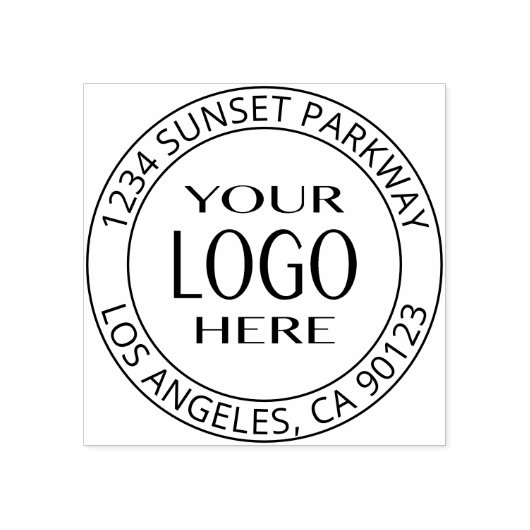 Tampons Encreurs Logo simple Remplacement et texte personnalisable (Impression)