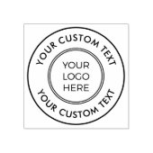 Tampons Encreurs Logo simple Texte personnalisé Timbre en caoutchou (Impression)