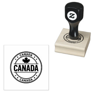 Tampons Encreurs Logo texte Canada encre noir jet propre parfait pr