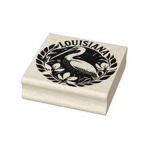 Tampons Encreurs Louisiane Brown pélican State Bird