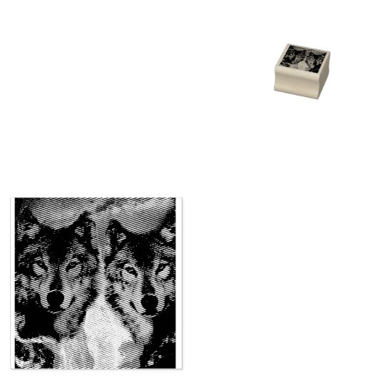 Tampons Encreurs Loups jumeaux (Tamponné)