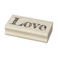 LOVE 1"x2.5" Timbre en caoutchouc / Fredericka