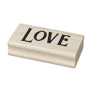 Tampons Encreurs LOVE 1"x2.5" Timbre en caoutchouc / Valeria
