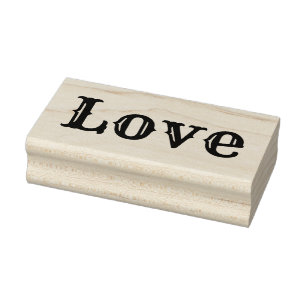 Tampons Encreurs LOVE 1"x 2.5" Timbre en caoutchouc / Rye