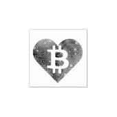 Tampons Encreurs LOVE CRYPTO btc coeur blockchain rétro (Impression)