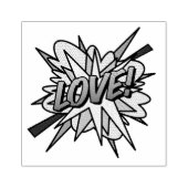 Tampons Encreurs LOVE Fun Retro Comic Book Pop Art (Impression)