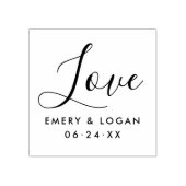 Tampons Encreurs Love in Hand Lettré Script | Monogramme Mariage (Impression)