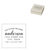 Tampons Encreurs Lovely Hearts Future M. Mme Mariage Retour Adresse (Tamponné)