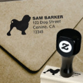 Tampons Encreurs Lowchen Chien race Silhouette Adresse de retour