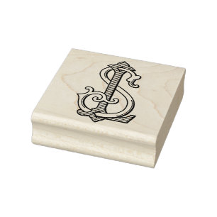 Tampons Encreurs LS Monogramme SL Timbre en caoutchouc
