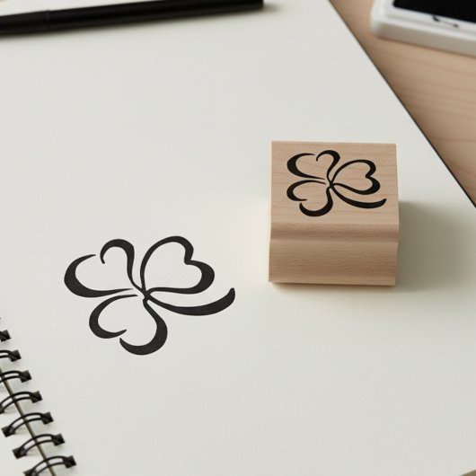 Tampons Encreurs Lucky Clover Leaf Mini Stamp
