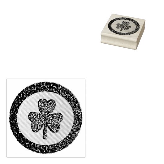 Tampons Encreurs Lucky Irish Shamrock Gold Coin (Tamponné)