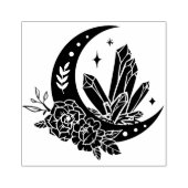 Tampons Encreurs Lune Avec Fleurs Et Cristaux (Impression)