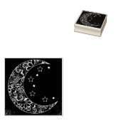 Tampons Encreurs Lune décorative et étoiles (Tamponné)