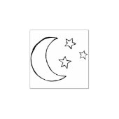 Tampons Encreurs Lune et étoiles (Impression)