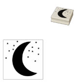 Tampons Encreurs Lune et étoiles Caoutchouc Art et Timbre d'artisan (Tamponné)