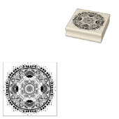 Tampons Encreurs Lune Mandala Lune Enfant Yoga (Tamponné)