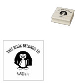 Tampons Encreurs Lunettes de pingouin mignonnes Ce livre appartient (Tamponné)