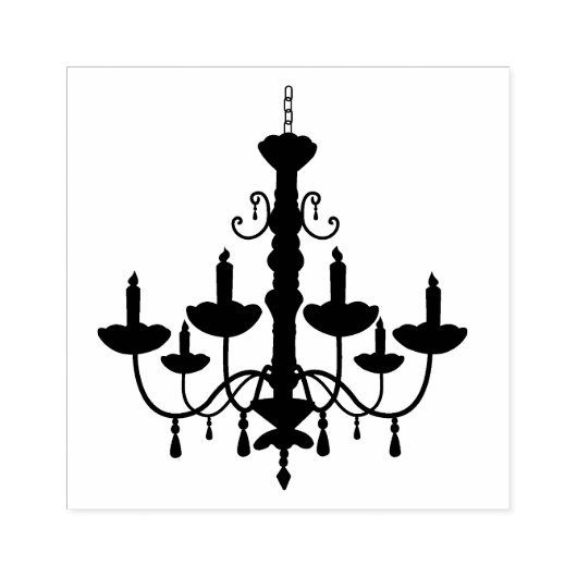 Tampons Encreurs Lustre en cristal noir gothique (Impression)