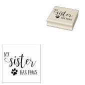 Tampons Encreurs Ma soeur a la typographie PAWS (Tamponné)