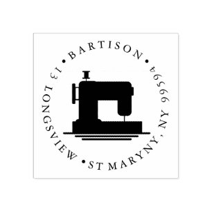 Tampons Encreurs machine à coudre ADRESSE DE RETOUR RETOUR ETIQUETT