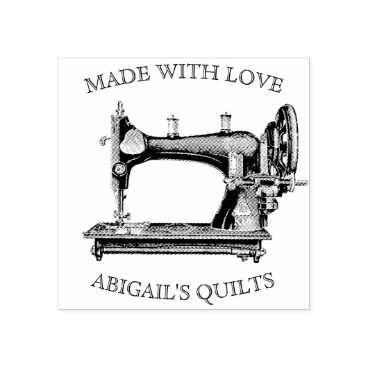 Tampons Encreurs Machine à coudre ancienne avec nom (Impression)