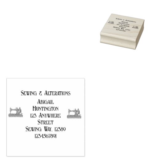 Tampons Encreurs Machine à coudre vintage (Tamponné)