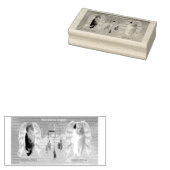 Tampons Encreurs Magnifiques anges 3,8 x 7,6 cm Timbre d'art en boi (Tamponné)