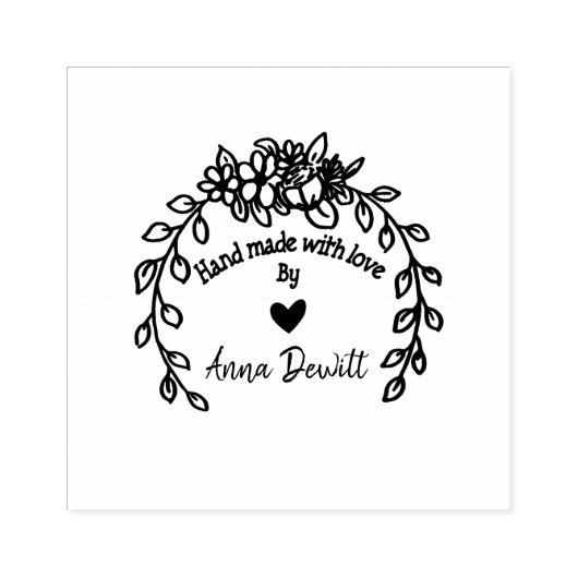 Tampons Encreurs Main Fabriquée Par Timbre En Caoutchouc Floral (Impression)