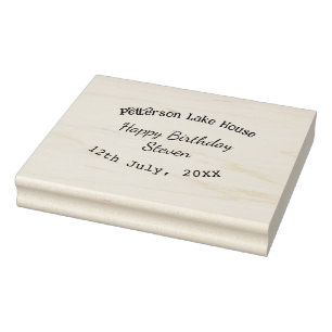 Tampons Encreurs Maison de lac plage joyeux anniversaire ajouter no