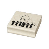 Tampons Encreurs Maison d'oiseau avec Picket clôtures en bois (Tampon)