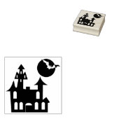 Tampons Encreurs Maison hantée, Lune et Chauves-souris (Tamponné)