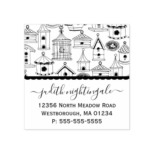 Tampons Encreurs Maisons Rustiques Pour Oiseaux Créez Votre Propre  (Impression)
